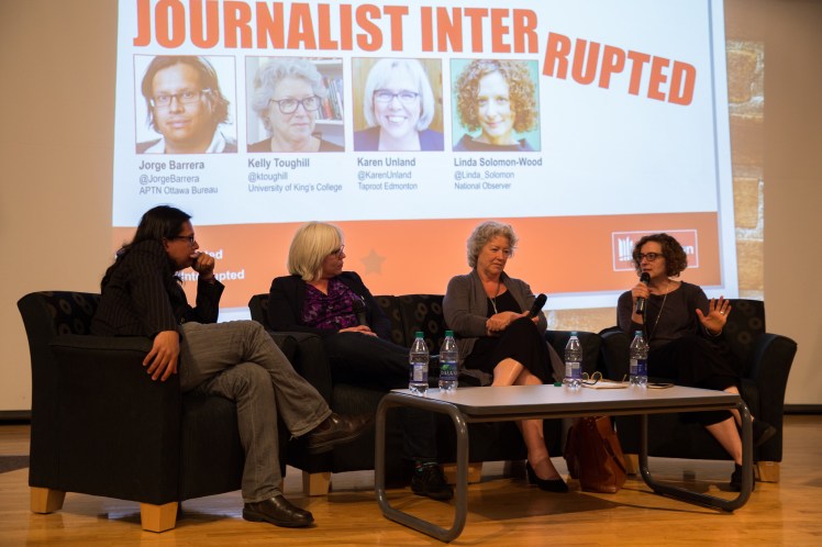 Journalist Interrupted panel