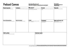 Podcast Canvas by Karen Unland